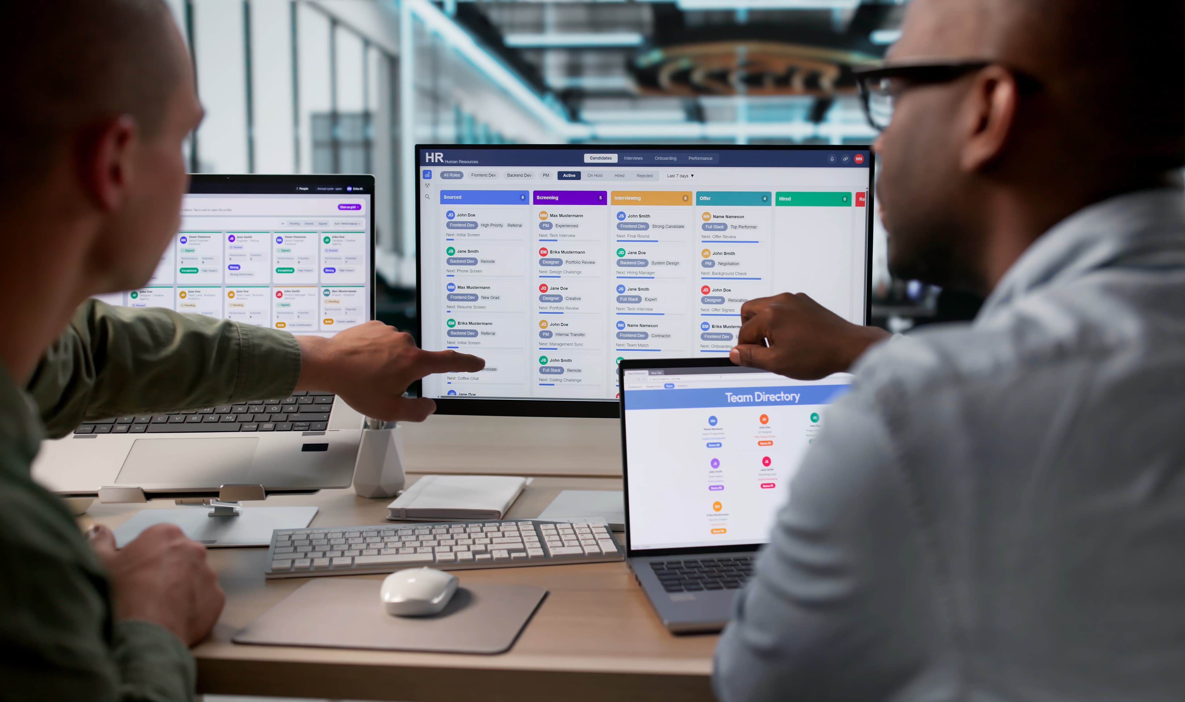 Custom software dashboard built for a client's internal workflow