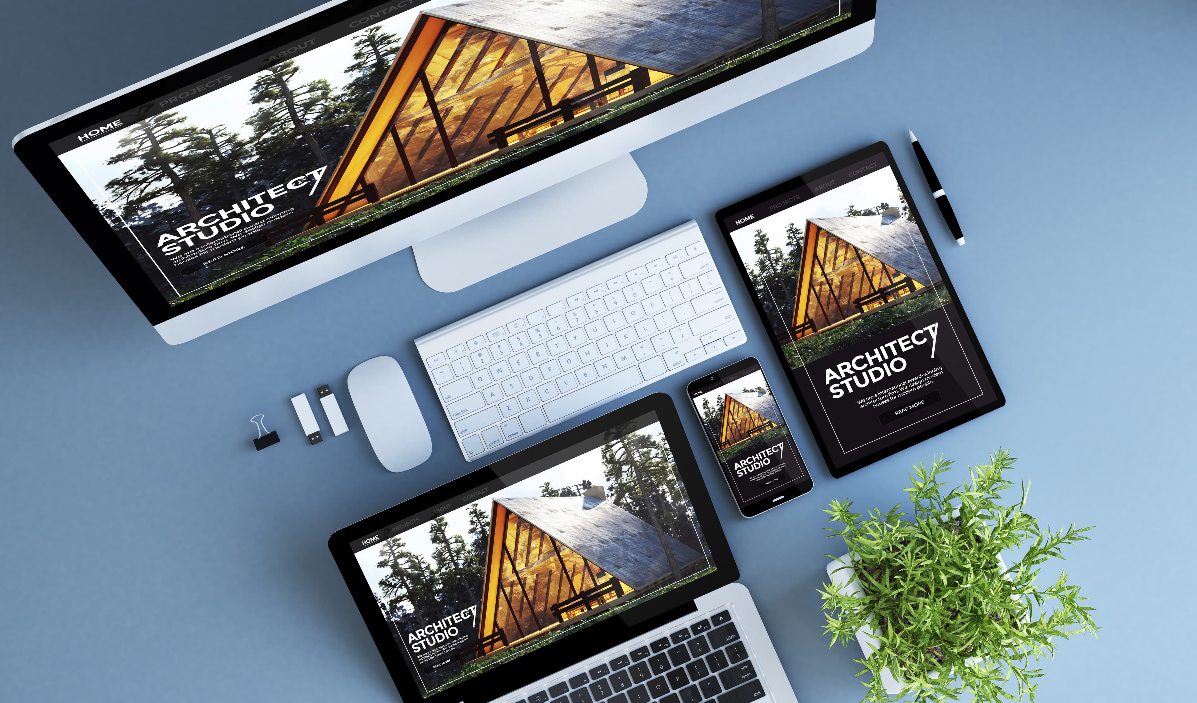 Developer building a fast, responsive website interface